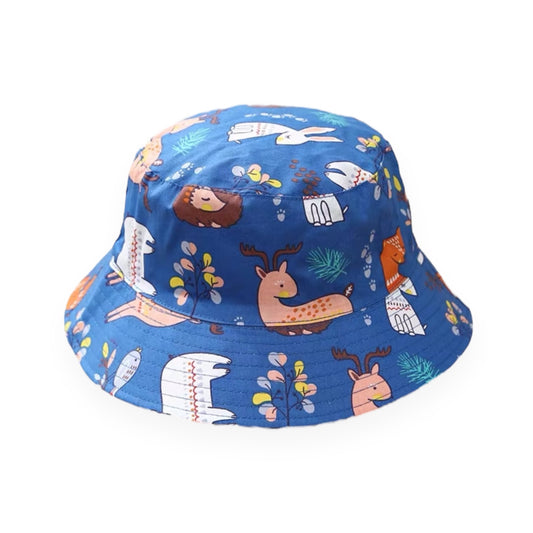 Forest Friends Bucket Hat (Blue)