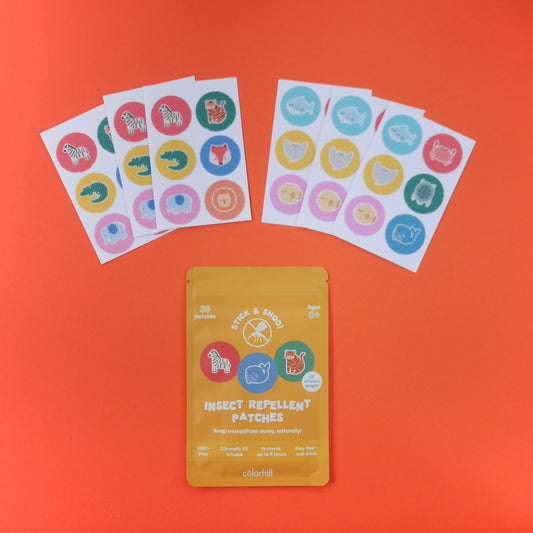 Insect Repellent Patches - Safari Animals • Under The Sea Themed