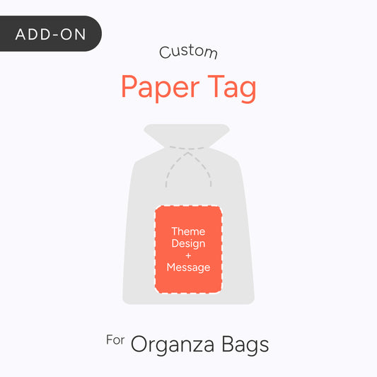 Custom Paper Tags for Organza Bag