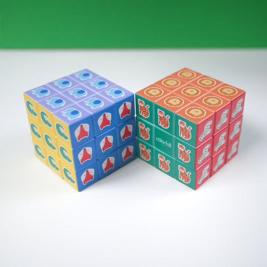 Rubix Cube - Safari Animal Themed