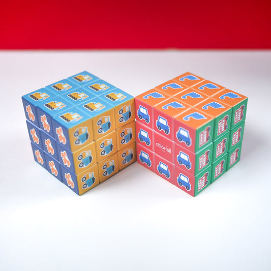 Rubix Cube - Dinosaur • Transport • Construction Themed