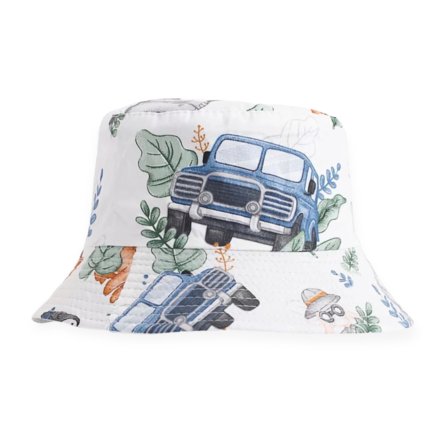 Safari Adventure (White) Bucket Hat (2-5 years)