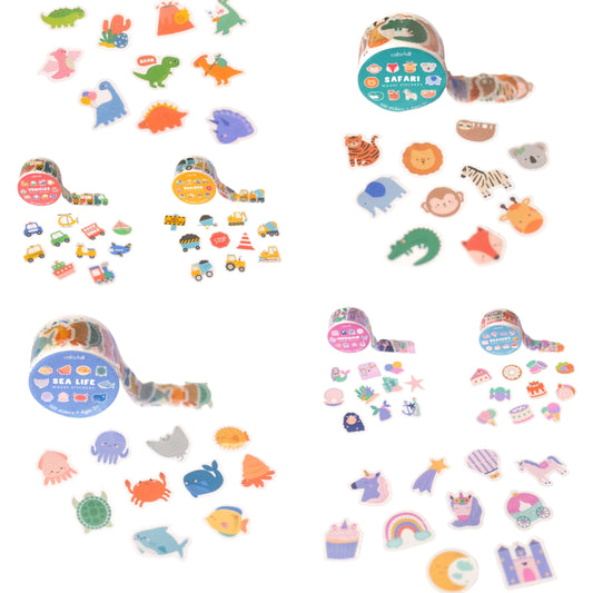 Decorative Washi Stickers for Journaling • Scrapbooking