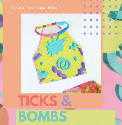 Ticks & Bombs Crop Top