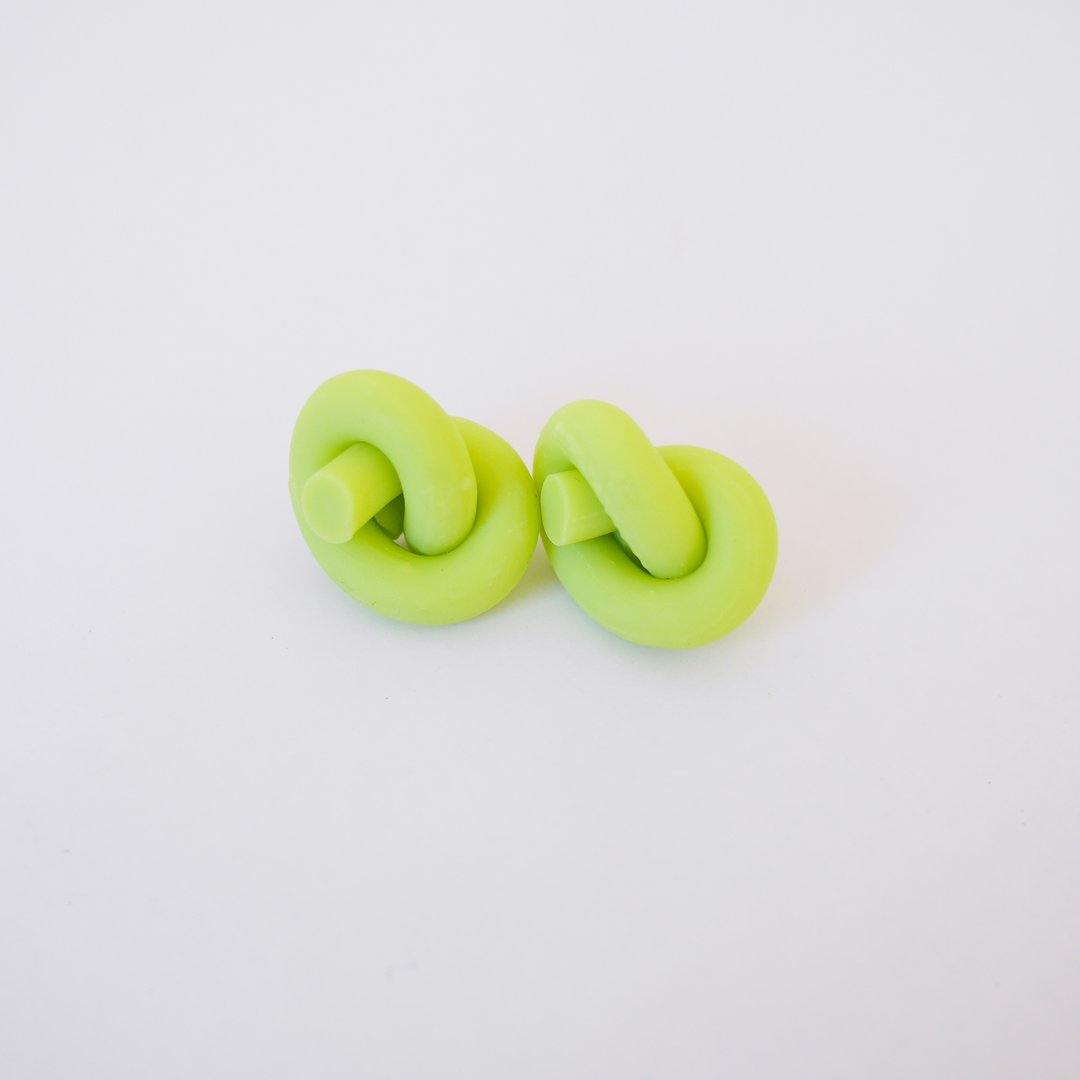 Knot Stud Earrings - Colorfull