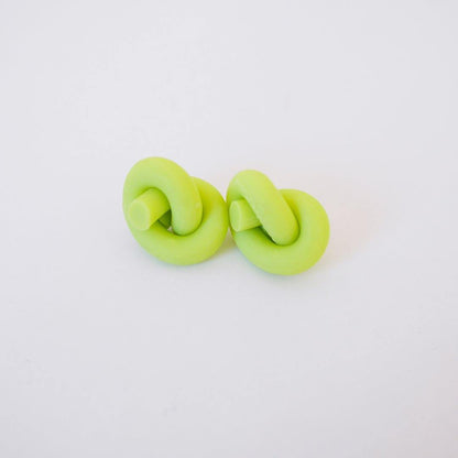Knot Stud Earrings - Colorfull