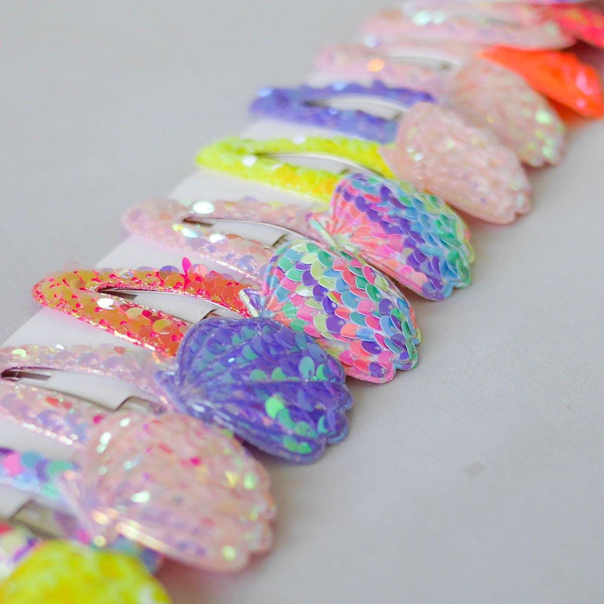 Shimmer Reef Sequin Hair Clips (Bundle) - Colorfull