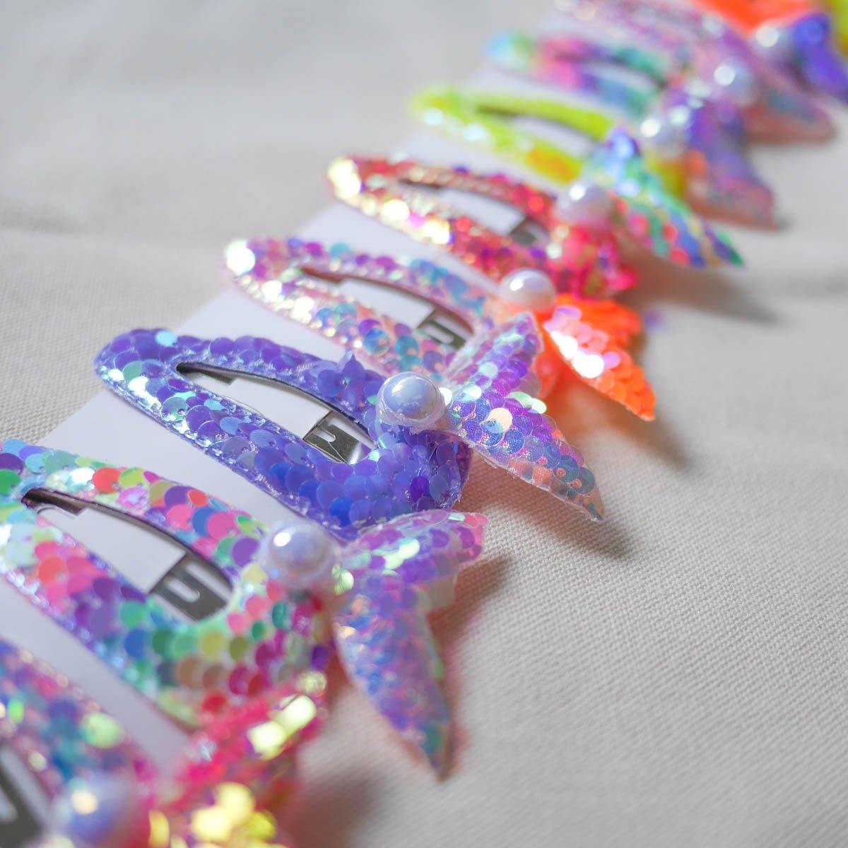 Shimmer Reef Sequin Hair Clips (Bundle) - Colorfull