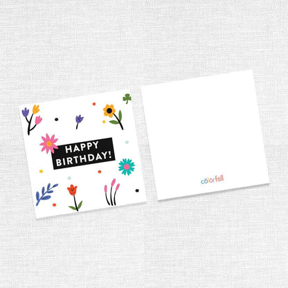Happy Birthday Greeting Cards (For girls) - Colorfull