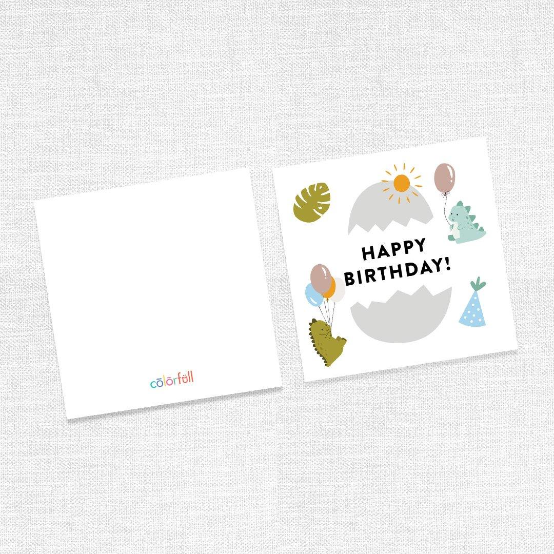 Happy Birthday Greeting Cards (For boys) - Colorfull