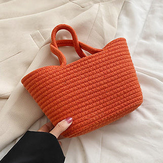 (Medium) Colour Weave Basket Tote