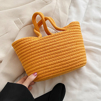 (Medium) Colour Weave Basket Tote