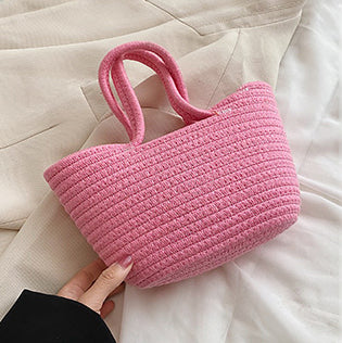 (Medium) Colour Weave Basket Tote