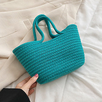 (Medium) Colour Weave Basket Tote