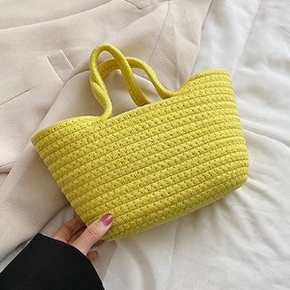 (Medium) Colour Weave Basket Tote