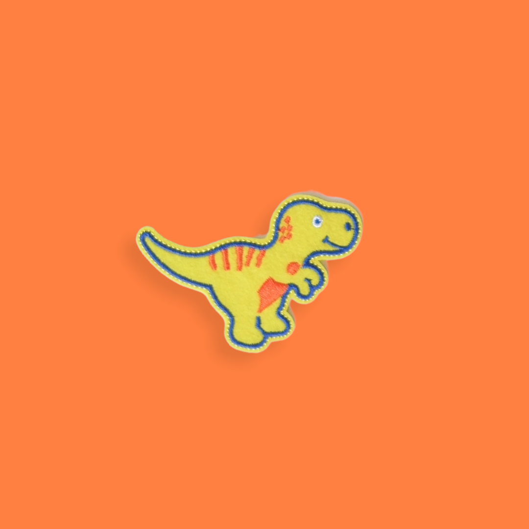 Dino Iron-on Patches Set