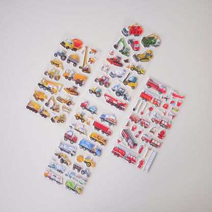 Excavation I Puffy Stickers (Set of 4)