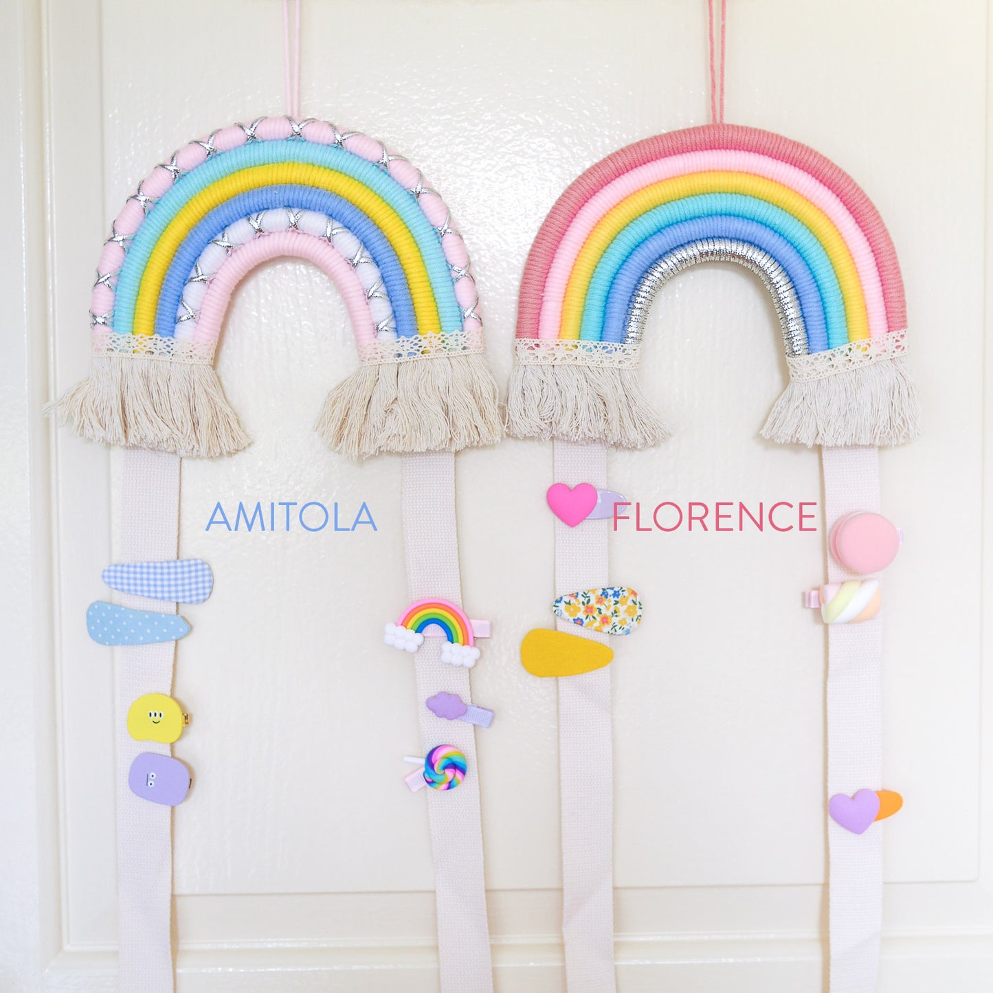 Felicity Rainbow Wall Hanging Hair Clip Storage