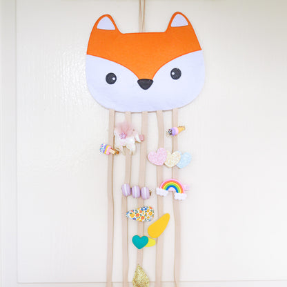 Fox Wall Hanging Hair Clip Storage