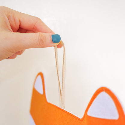 Fox Wall Hanging Hair Clip Storage