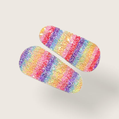 Glitterati Hair Clips (Rainbow) - Colorfull Store