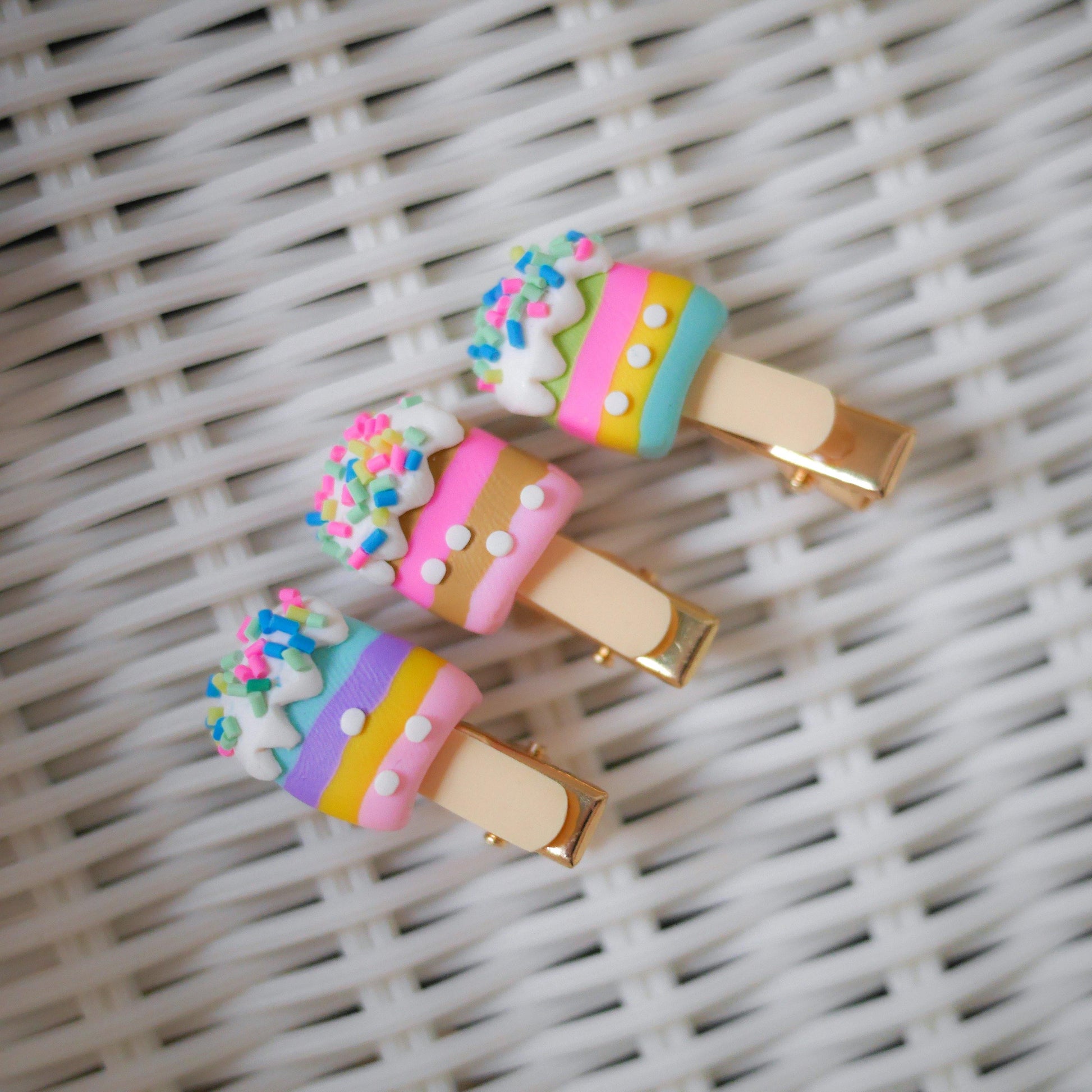 Ice Cream Stick Hair Pins - Colorfull
