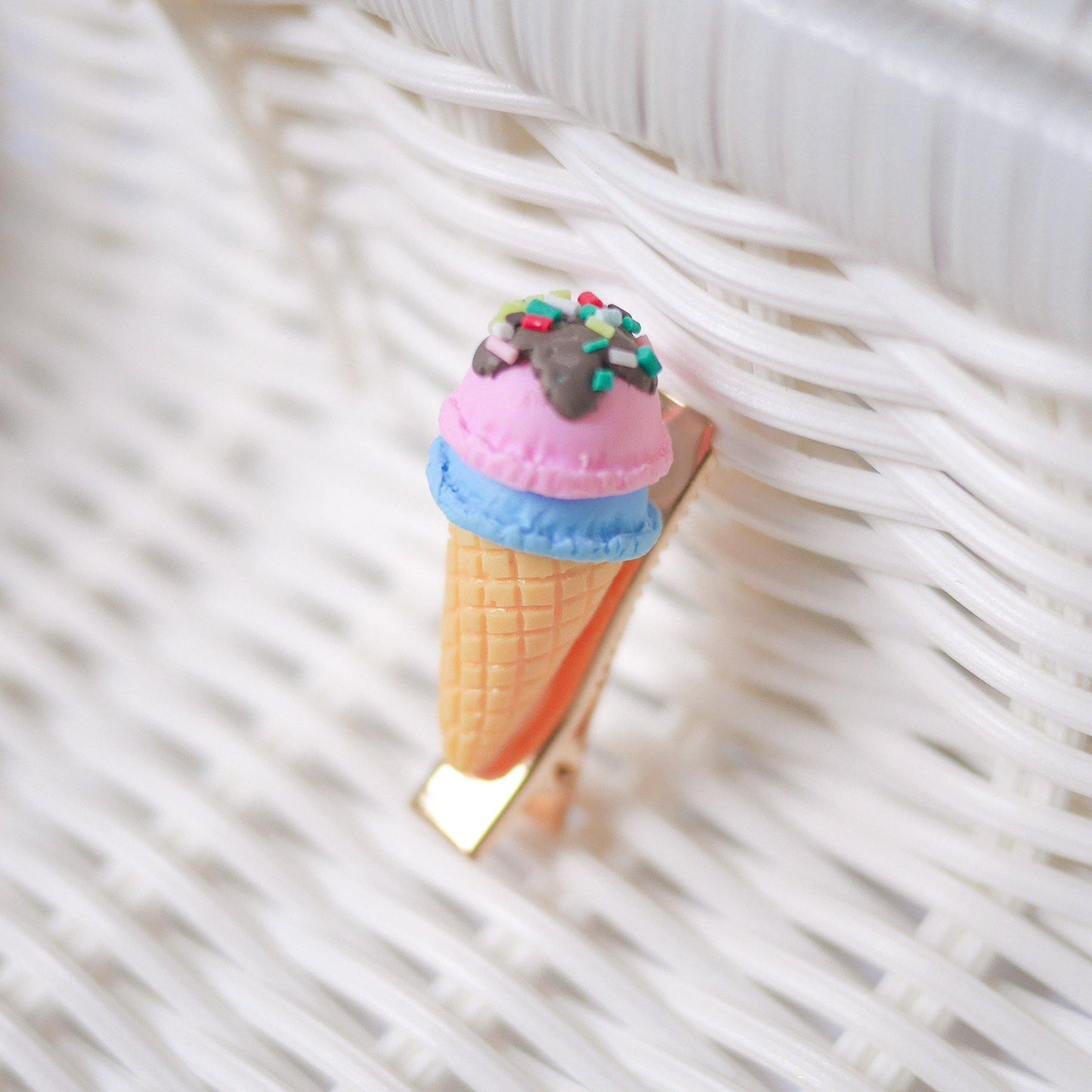 Ice Cream Cone Hair Pins - Colorfull