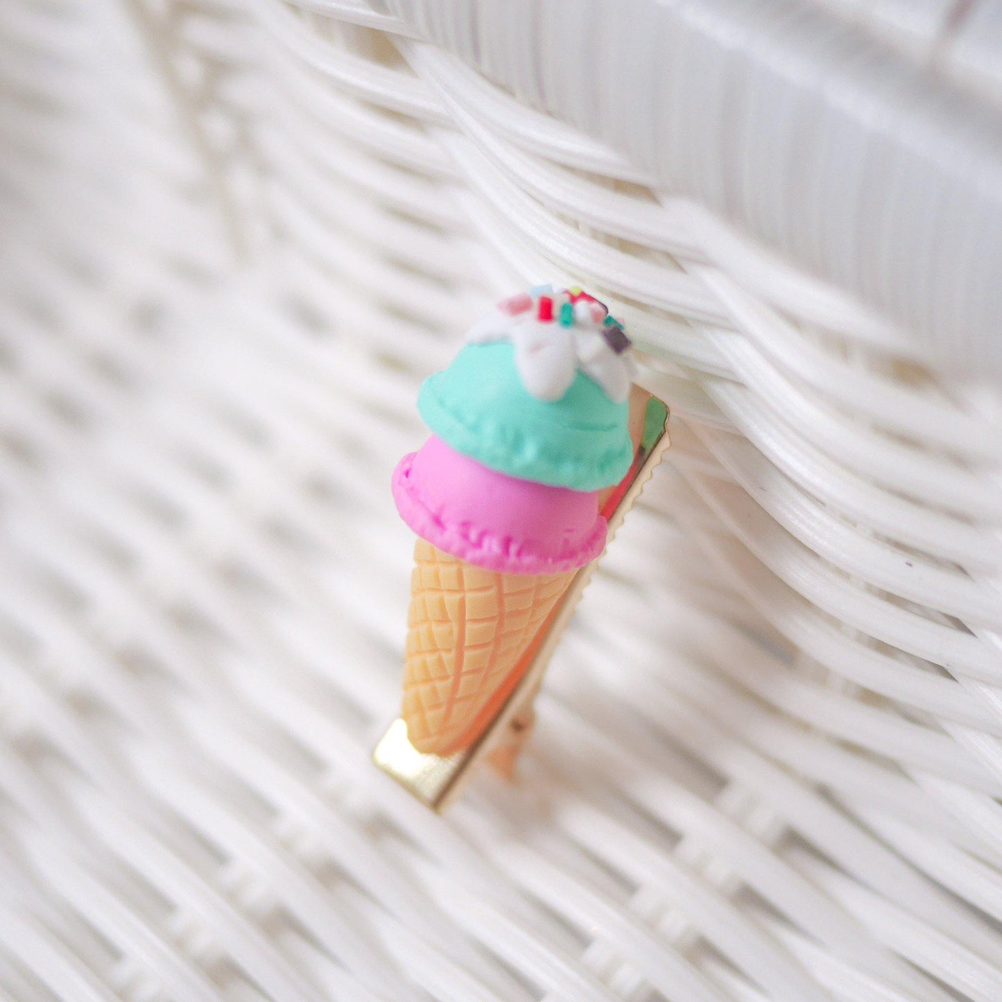 Ice Cream Cone Hair Pins - Colorfull