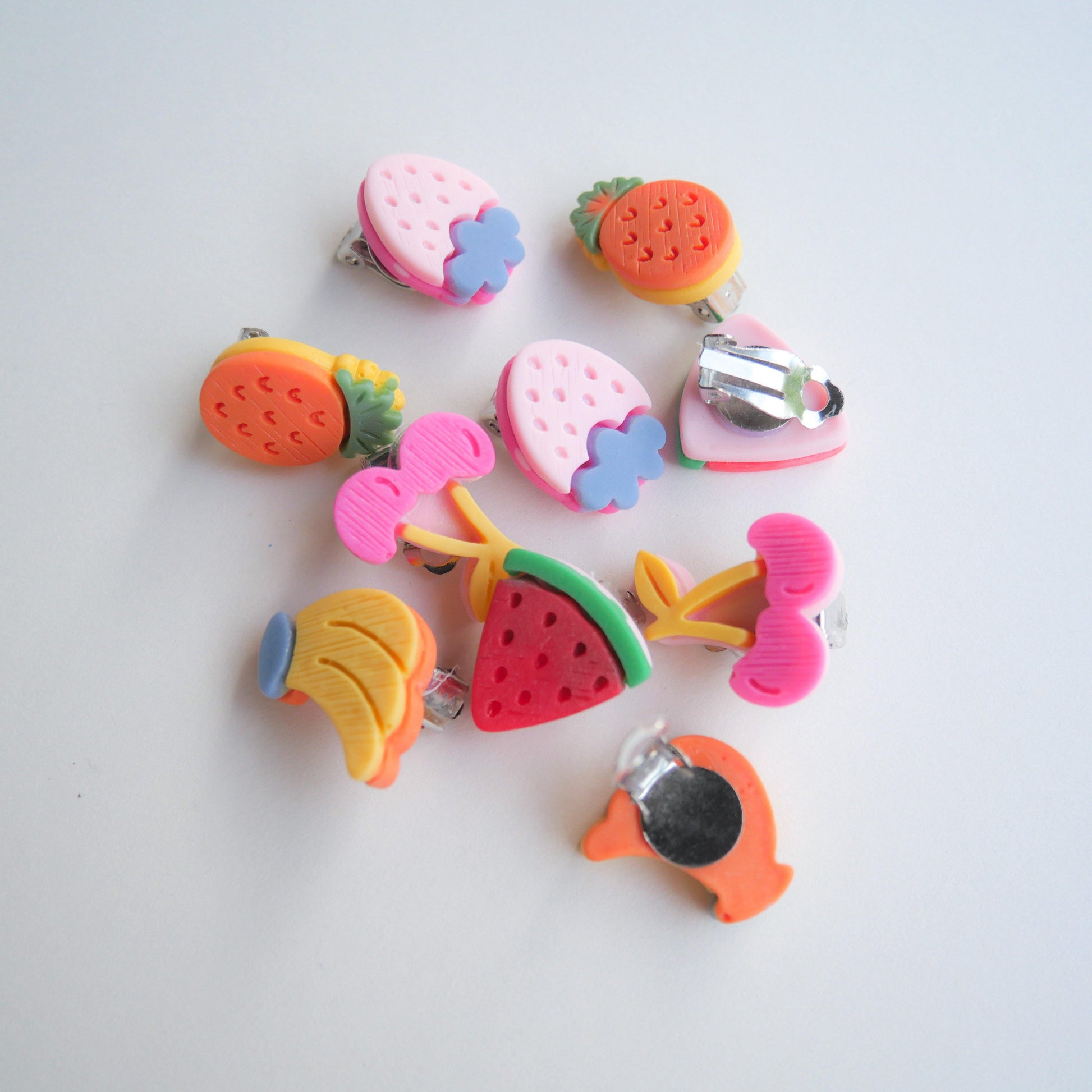Fruit Pops Clip-on Earrings - Colorfull