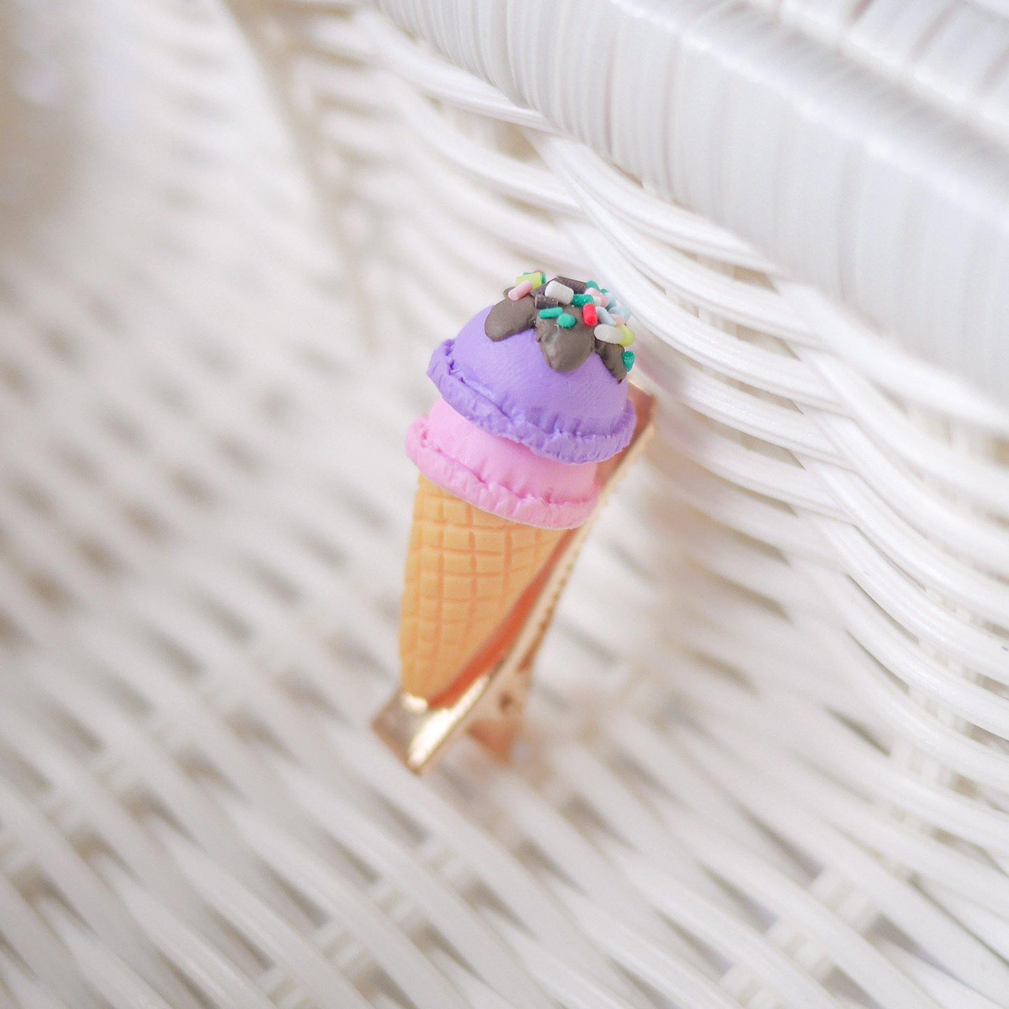 Ice Cream Cone Hair Pins - Colorfull