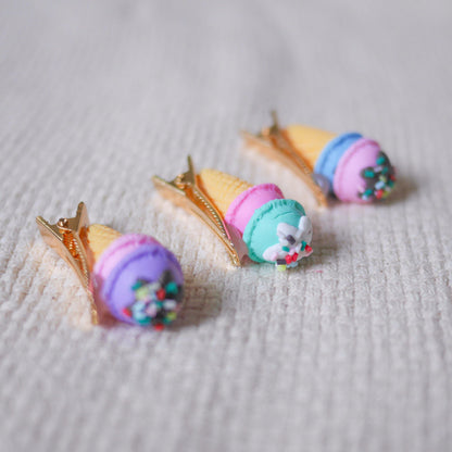 Ice Cream Cone Hair Pins - Colorfull