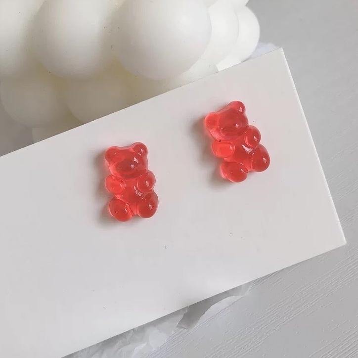 Gummy Bear Earrings (Jelly Colours) - Colorfull
