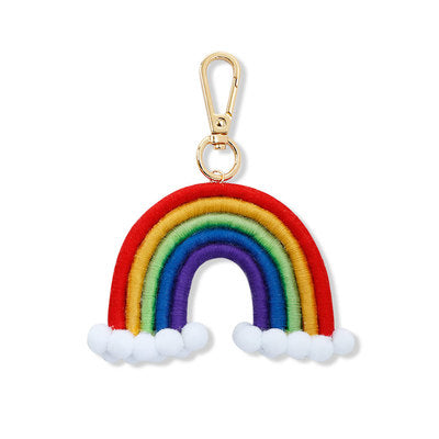 Rainbow Bag Charm Keychain