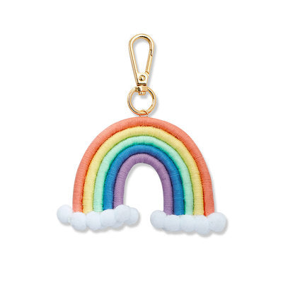 Rainbow Bag Charm Keychain