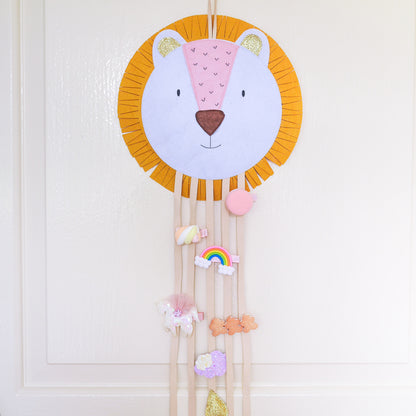 Lion Wall Hanging Hair Clip Storage