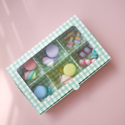 Gingham Dessert Gift Box (Reversible) - Colorfull Store