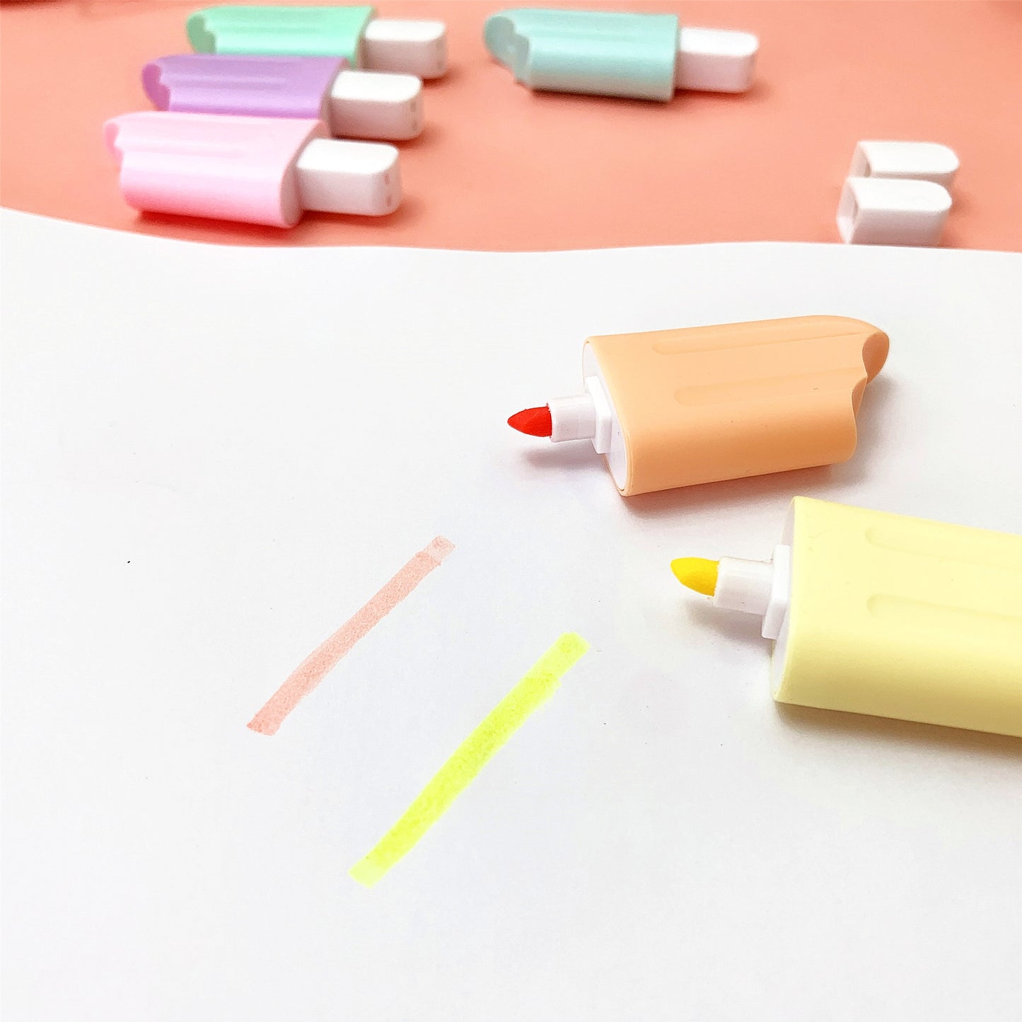 Mini Popsicle Highlighter Pen (Set of 6)