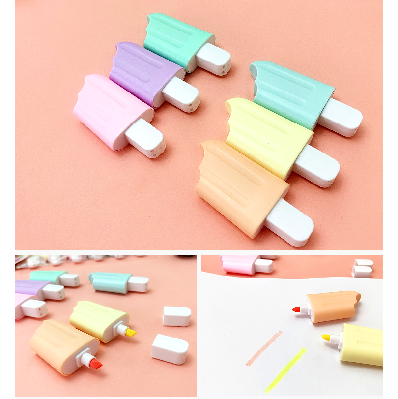 Mini Popsicle Highlighter Pen (Set of 6)