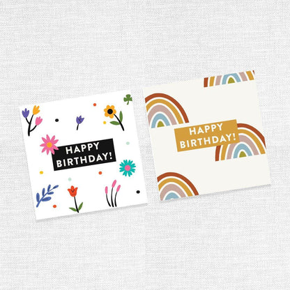 Happy Birthday Greeting Cards (For girls) - Colorfull