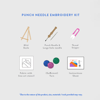 Punch Needle Embroidery Kit - Animal Theme