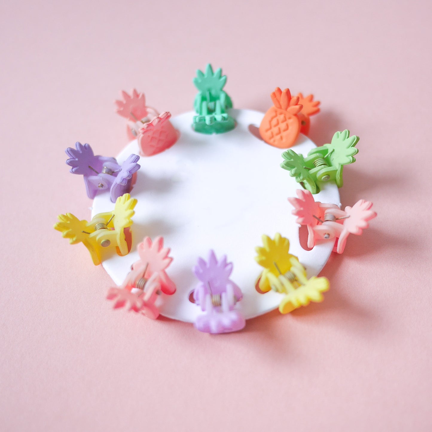 Super Mini Hair Claw Set - Pineapple